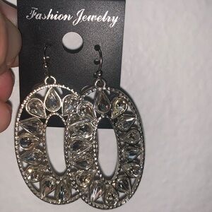 Dangle Diamond Earrings NWT